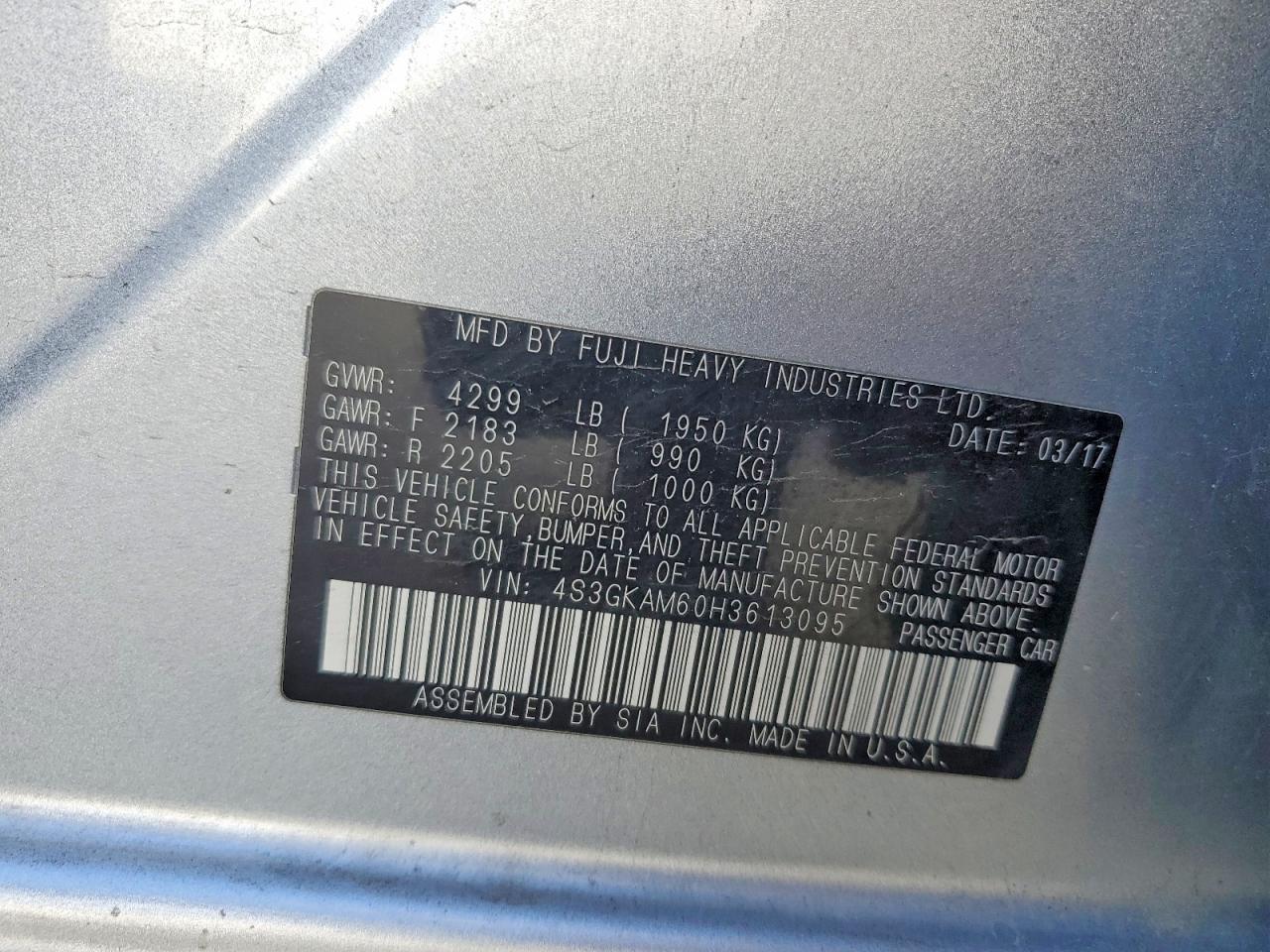 2017 SUBARU IMPREZA SPORT photo 13