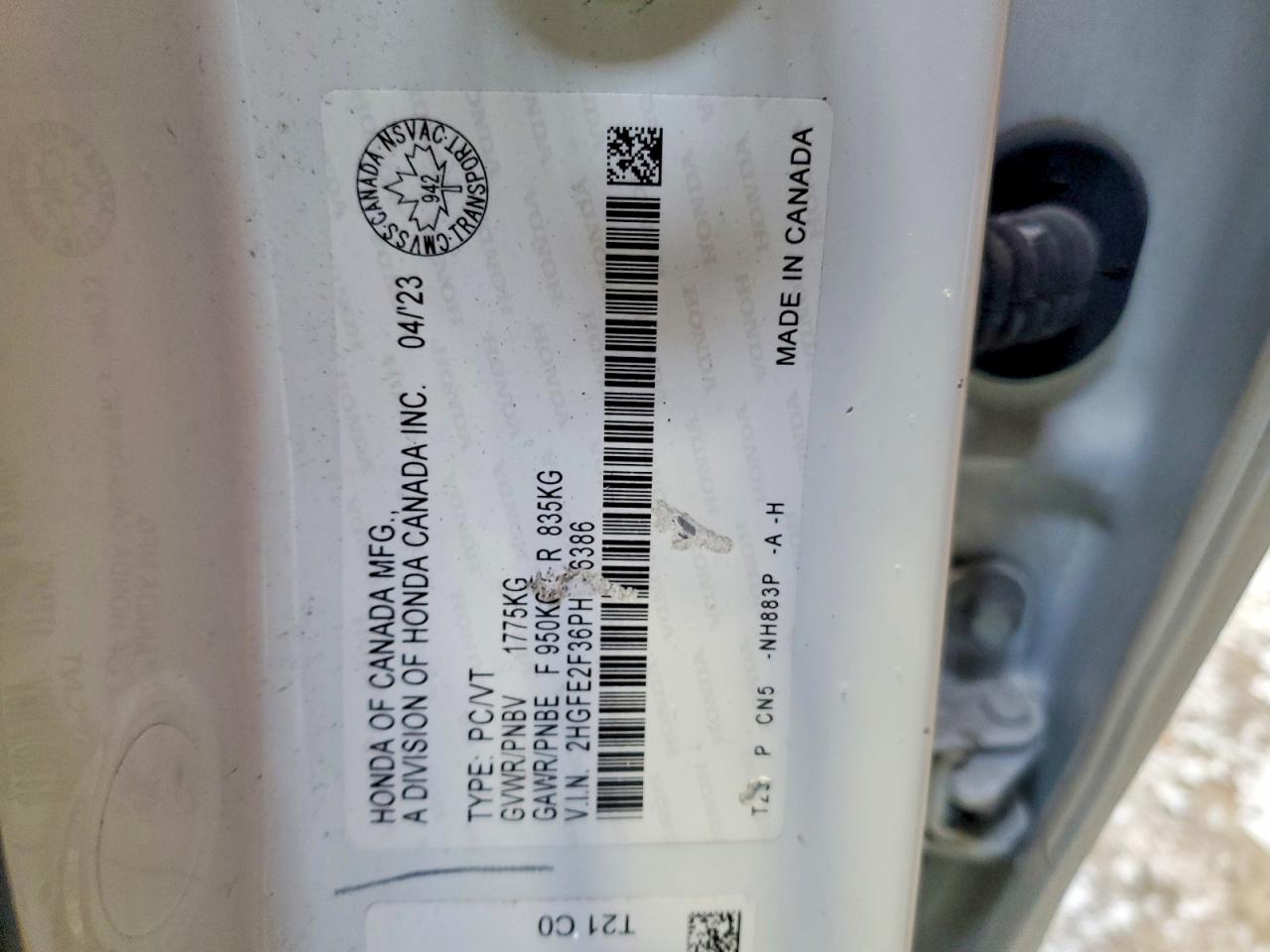 2023 HONDA CIVIC EX photo 13