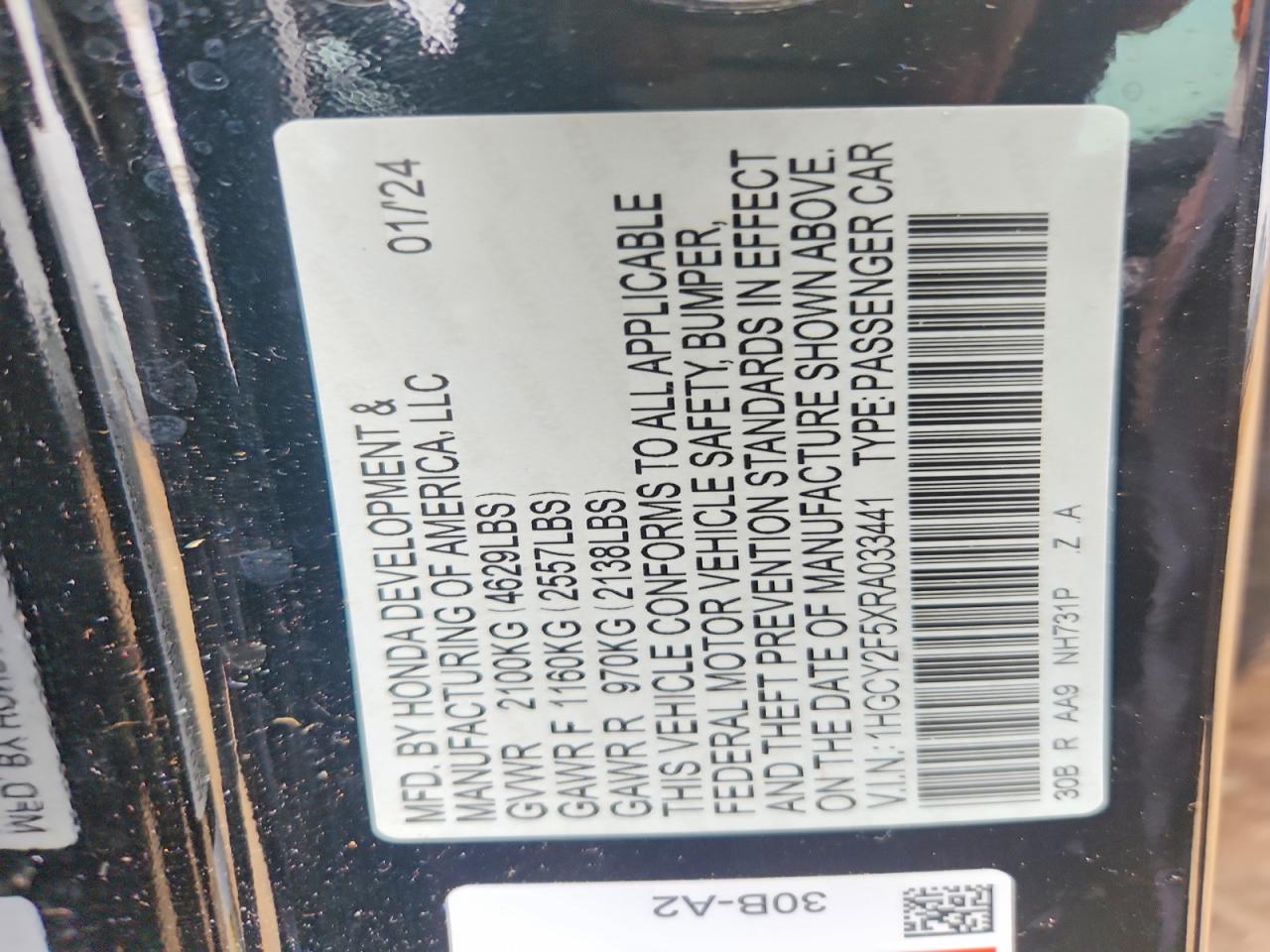 2024 HONDA ACCORD HYBRID SPORT photo 12