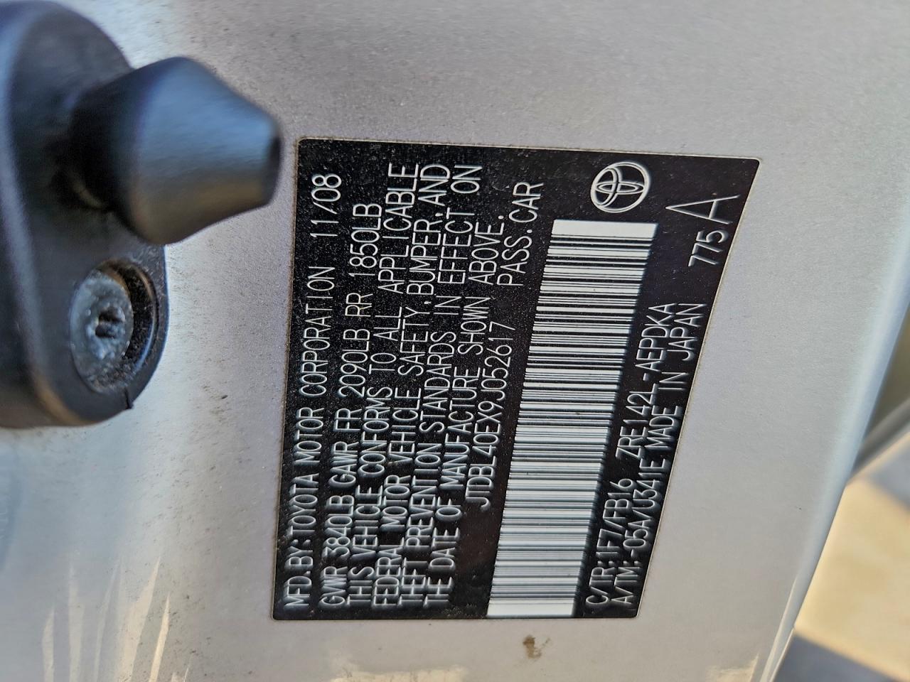 2009 TOYOTA COROLLA BASE photo 12