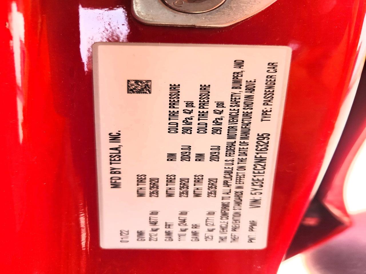 2022 TESLA MODEL 3 photo 12