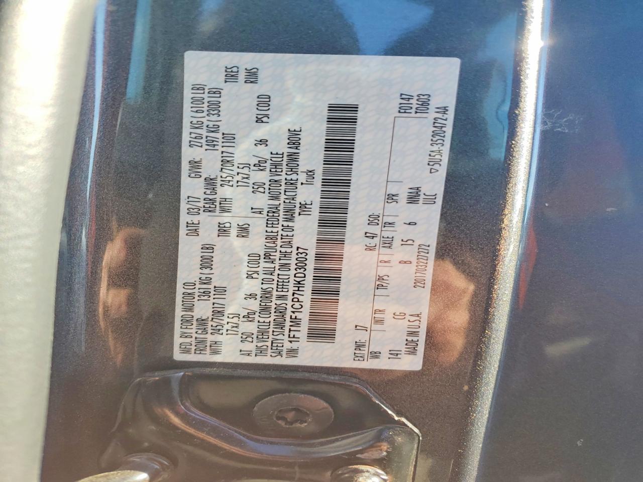 2017 FORD F150 photo 12