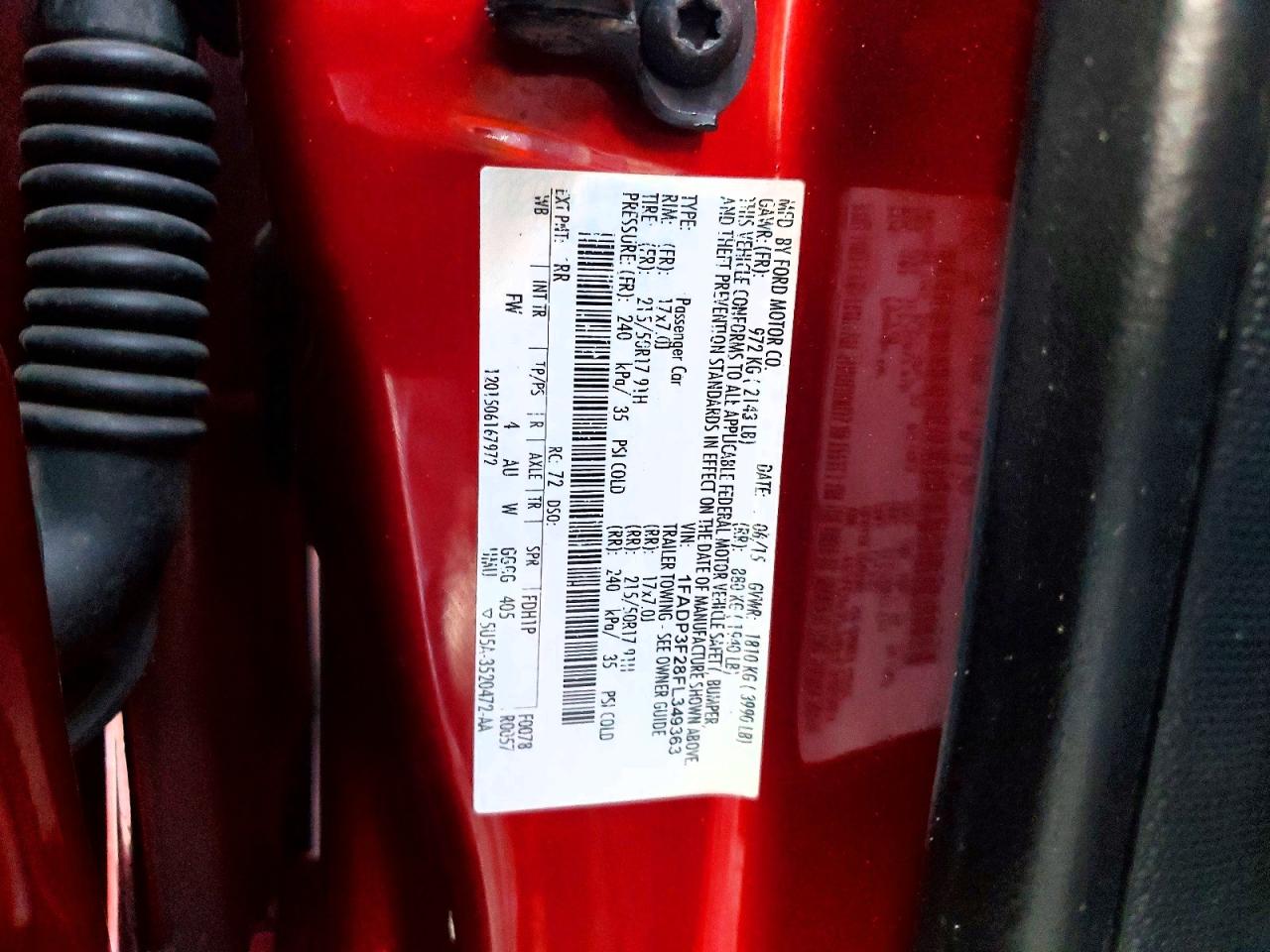 2015 FORD FOCUS SE photo 23