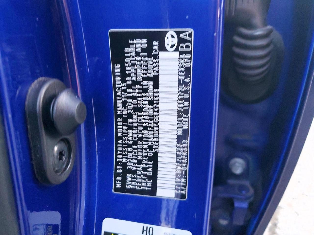 2016 TOYOTA COROLLA L photo 13