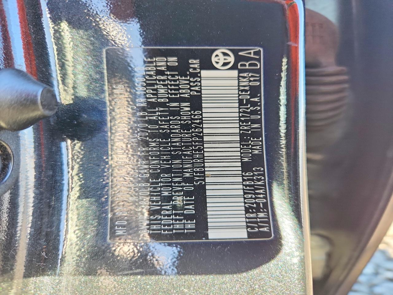 2015 TOYOTA COROLLA L photo 12