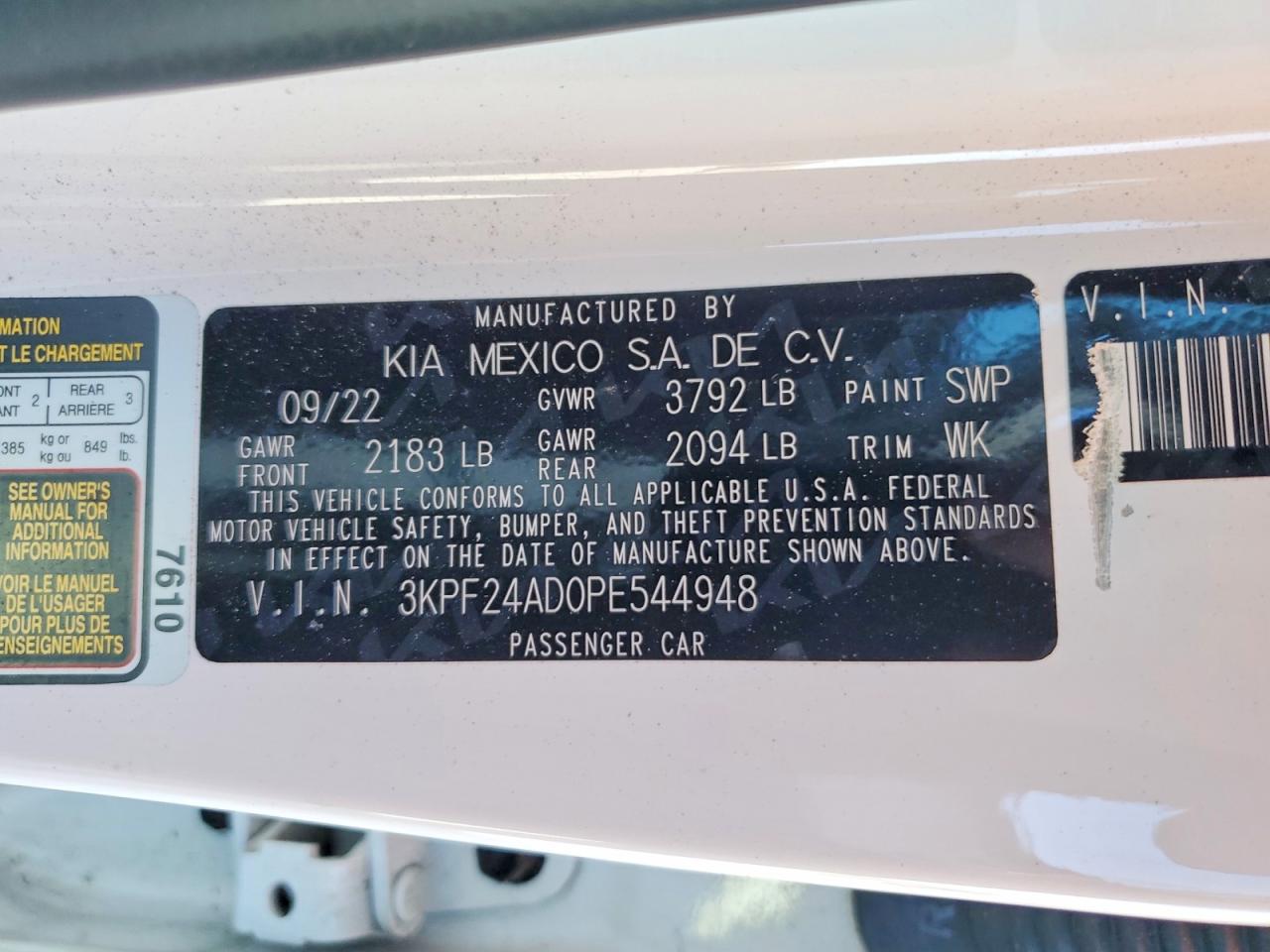 2023 KIA FORTE LX photo 13