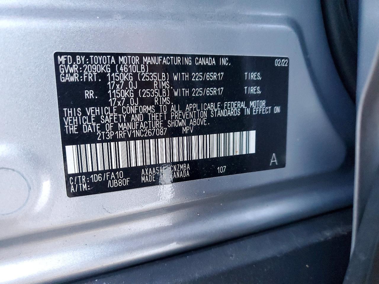 2022 TOYOTA RAV4 XLE photo 13