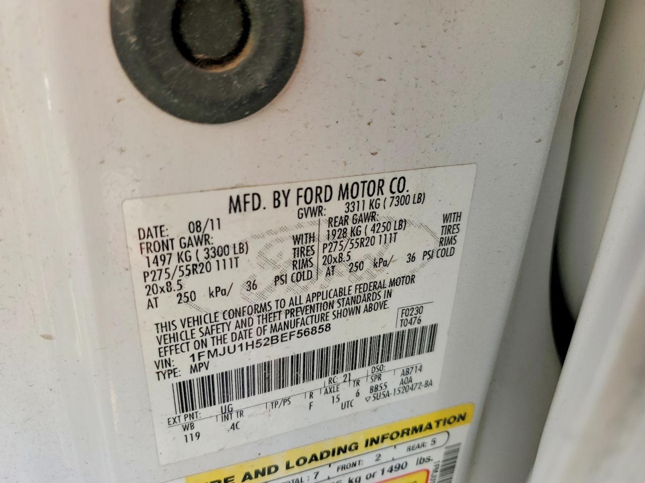 2011 FORD EXPEDITION XLT photo 12