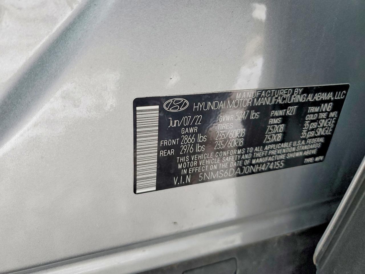 2022 HYUNDAI SANTA FE XRT photo 34