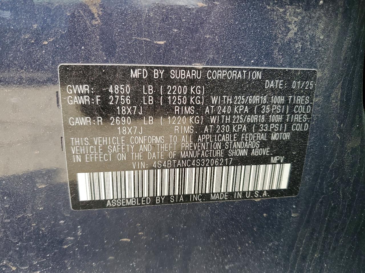2025 SUBARU OUTBACK LIMITED photo 14