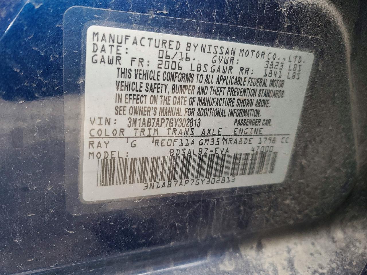 2016 NISSAN SENTRA S photo 13