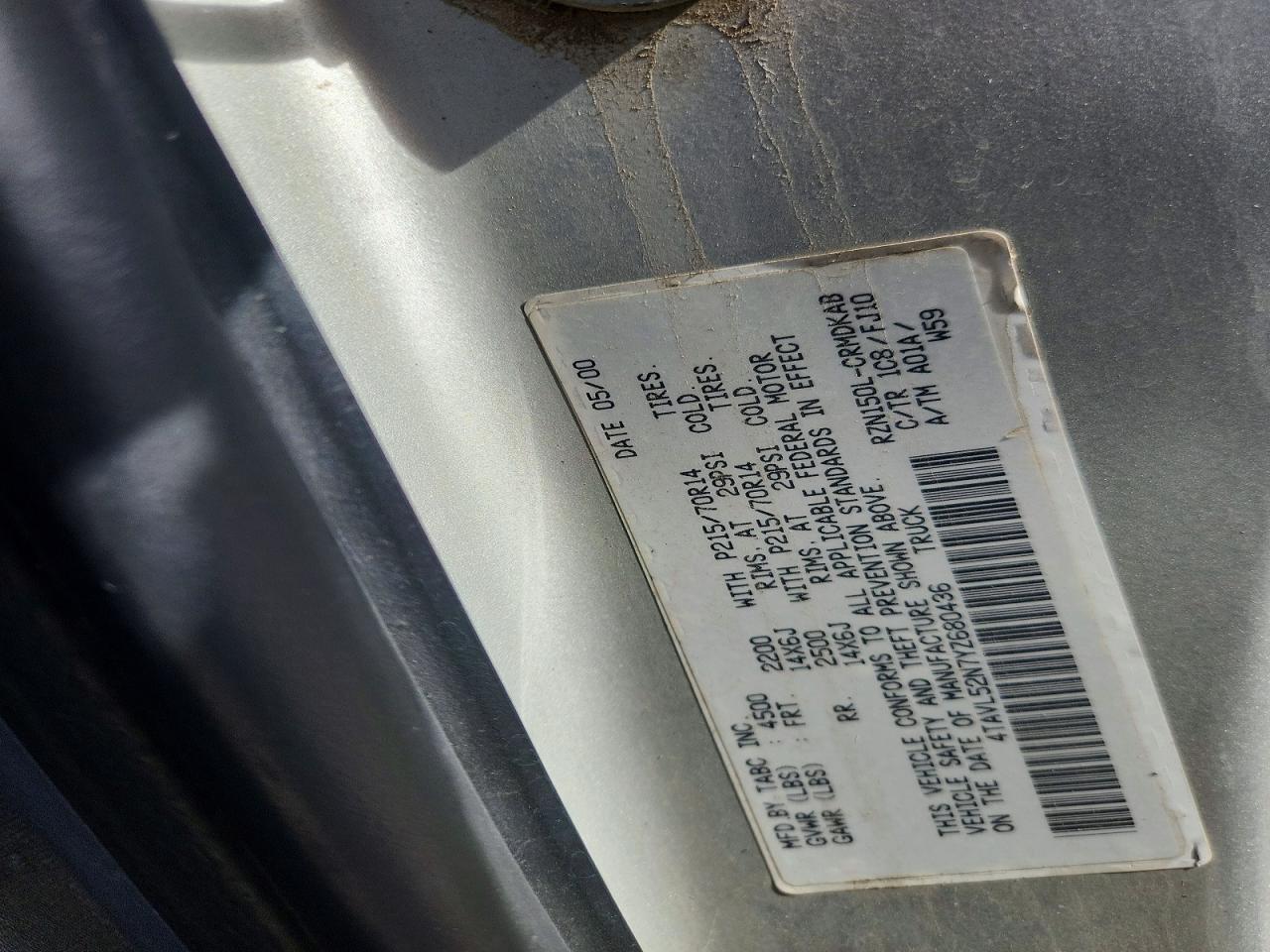 2000 TOYOTA TACOMA XTRACAB photo 12