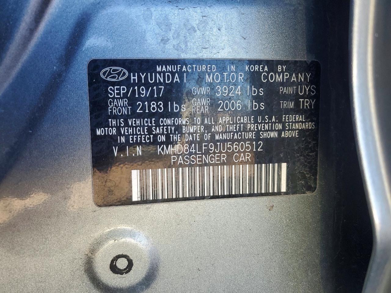 2018 HYUNDAI ELANTRA SEL photo 12