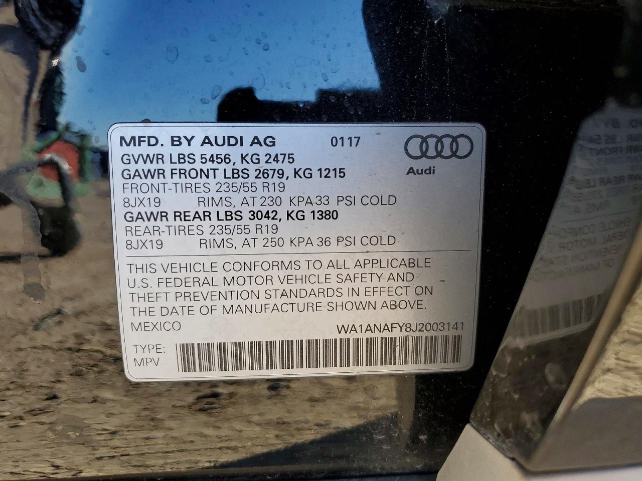 2018 AUDI Q5 PREMIUM photo 13