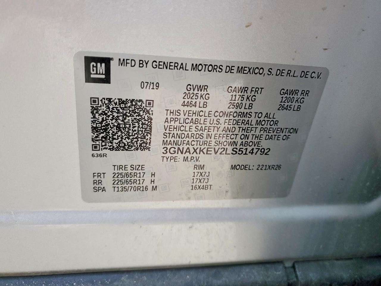2020 CHEVROLET EQUINOX LT photo 13