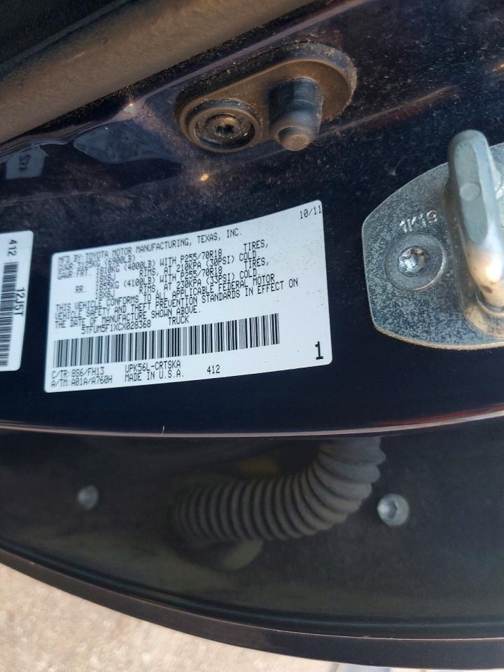 2012 TOYOTA TUNDRA DOUBLE CAB SR5 photo 12