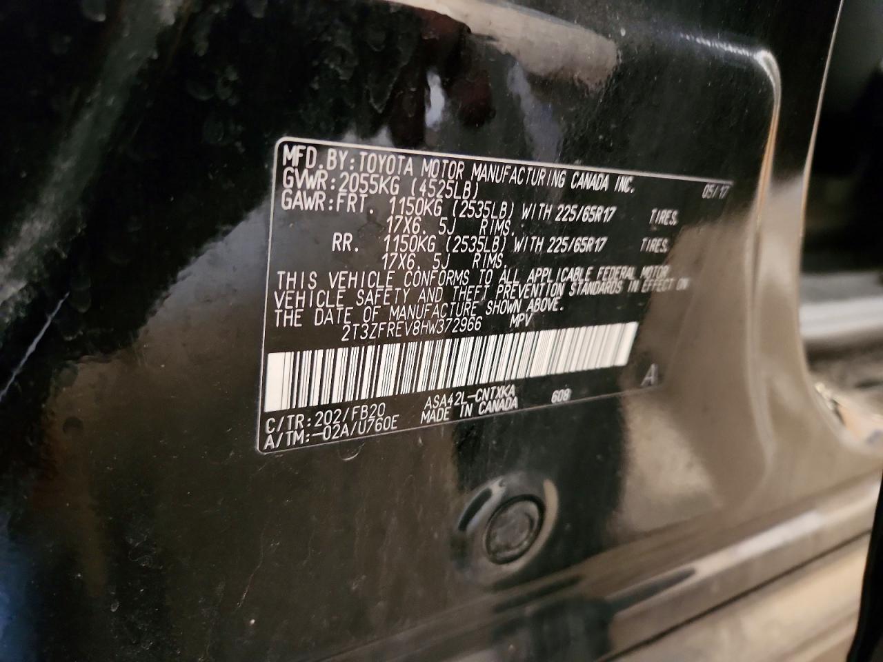 2017 TOYOTA RAV4 LE photo 13