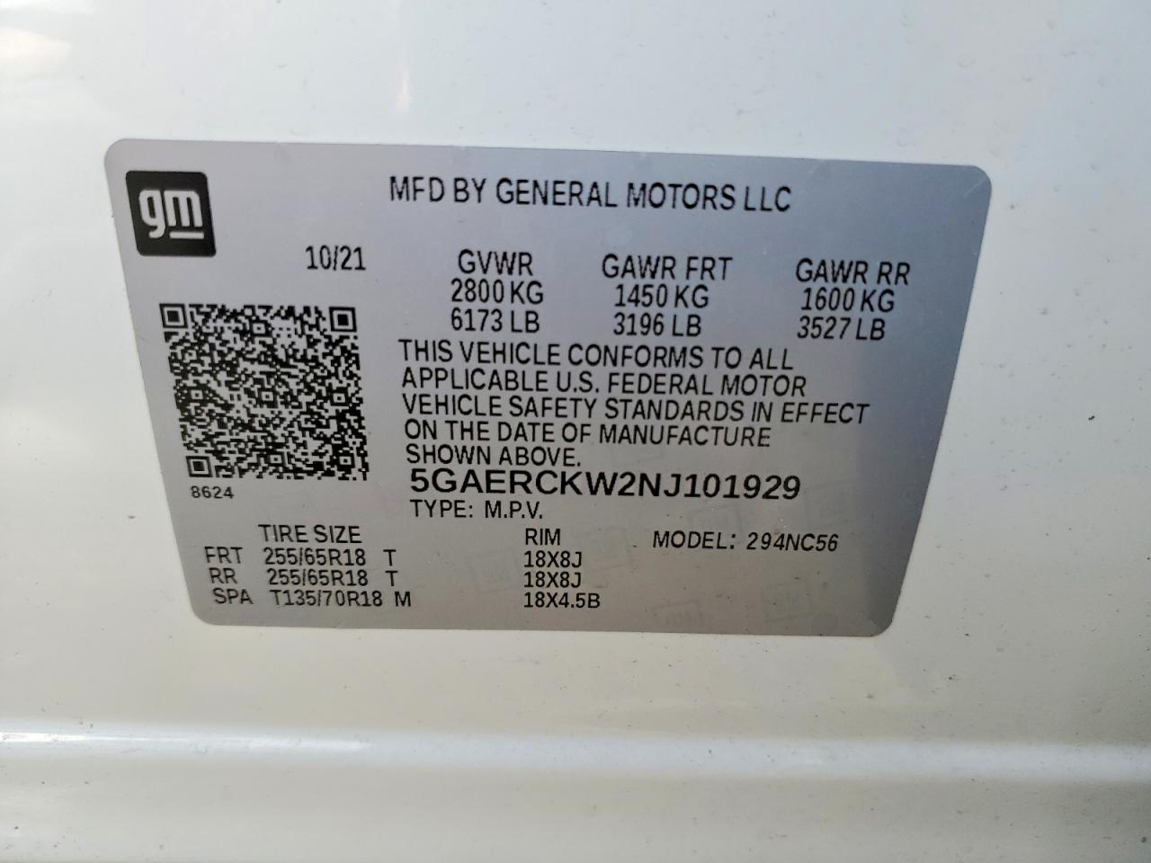2022 BUICK ENCLAVE PREMIUM photo 13