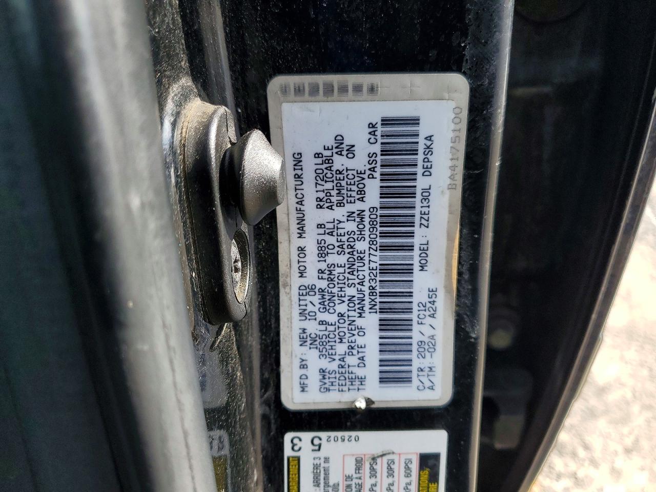 2007 TOYOTA COROLLA CE photo 23