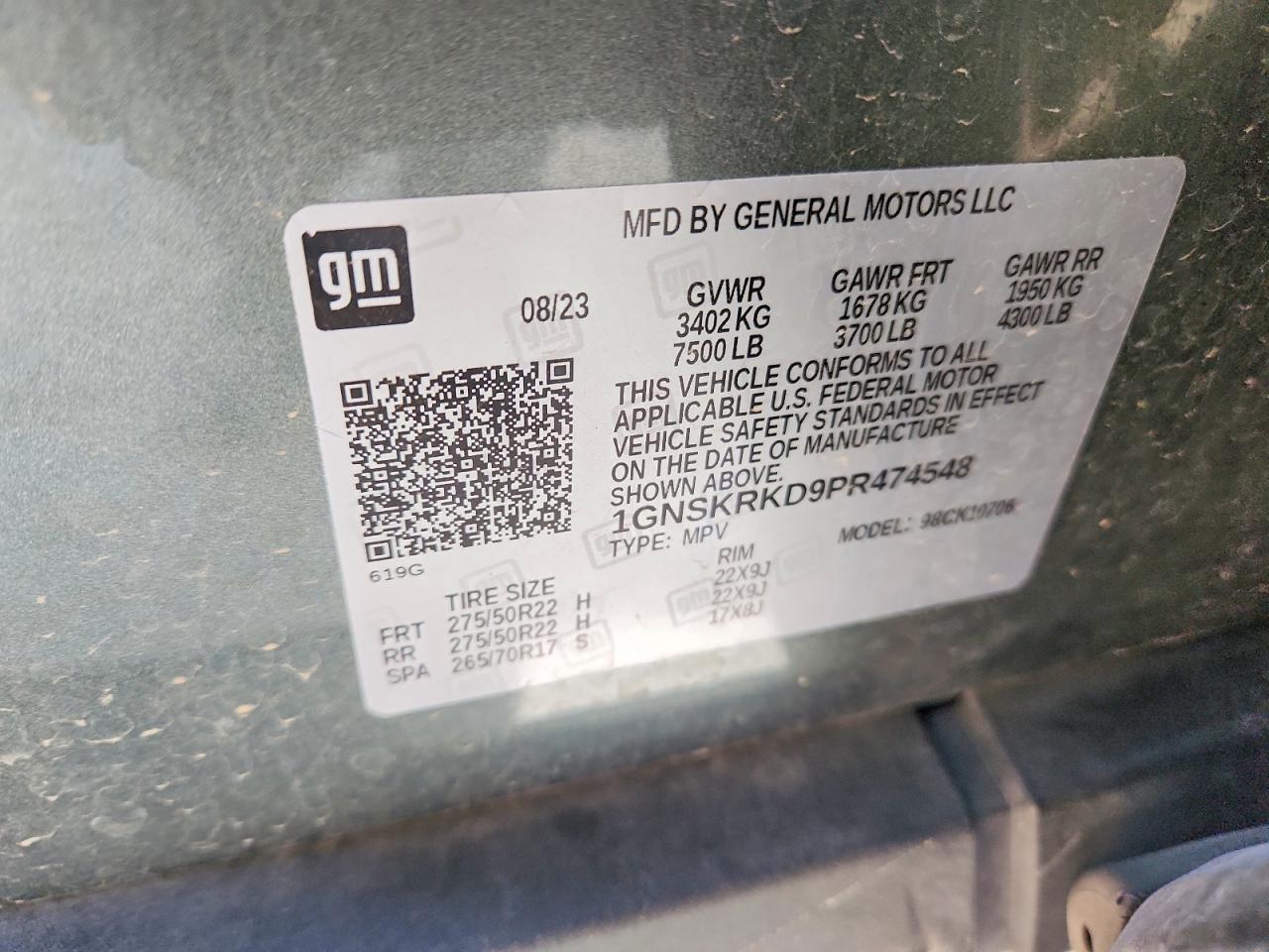 2023 CHEVROLET TAHOE K1500 RST photo 13