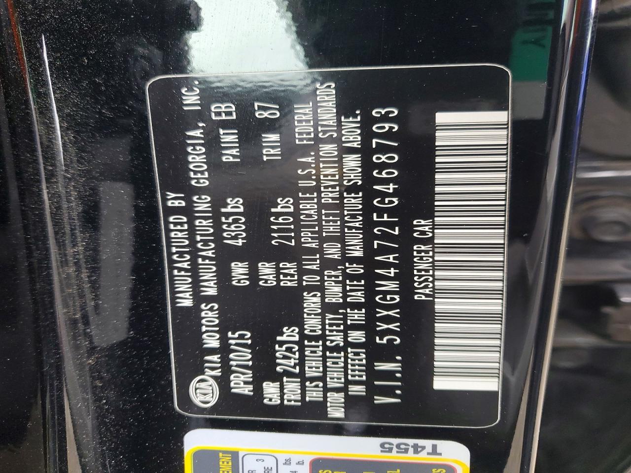 2015 KIA OPTIMA LX photo 12