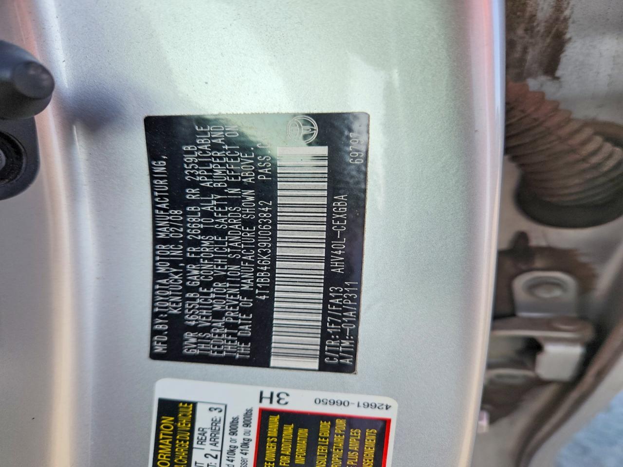 2009 TOYOTA CAMRY HYBRID photo 12