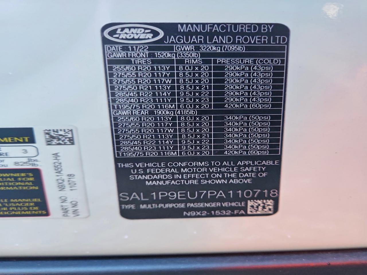2023 LAND ROVER RANGE ROVER SPORT DYNAMIC SE photo 13