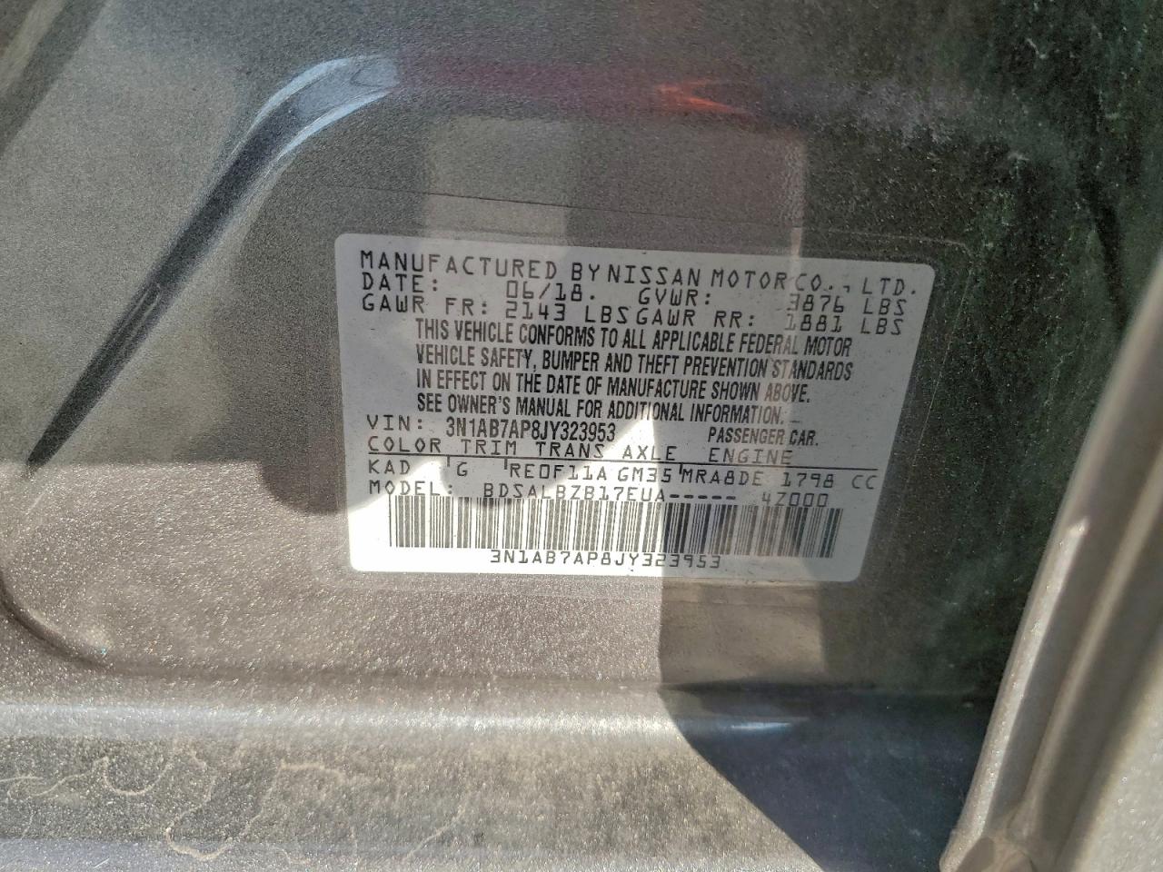 2018 NISSAN SENTRA S photo 12