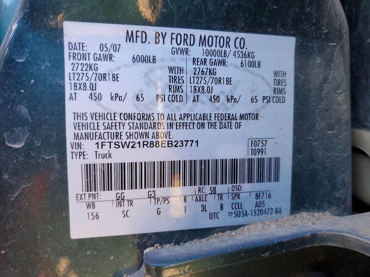 2008 FORD F250 SUPER DUTY photo 25