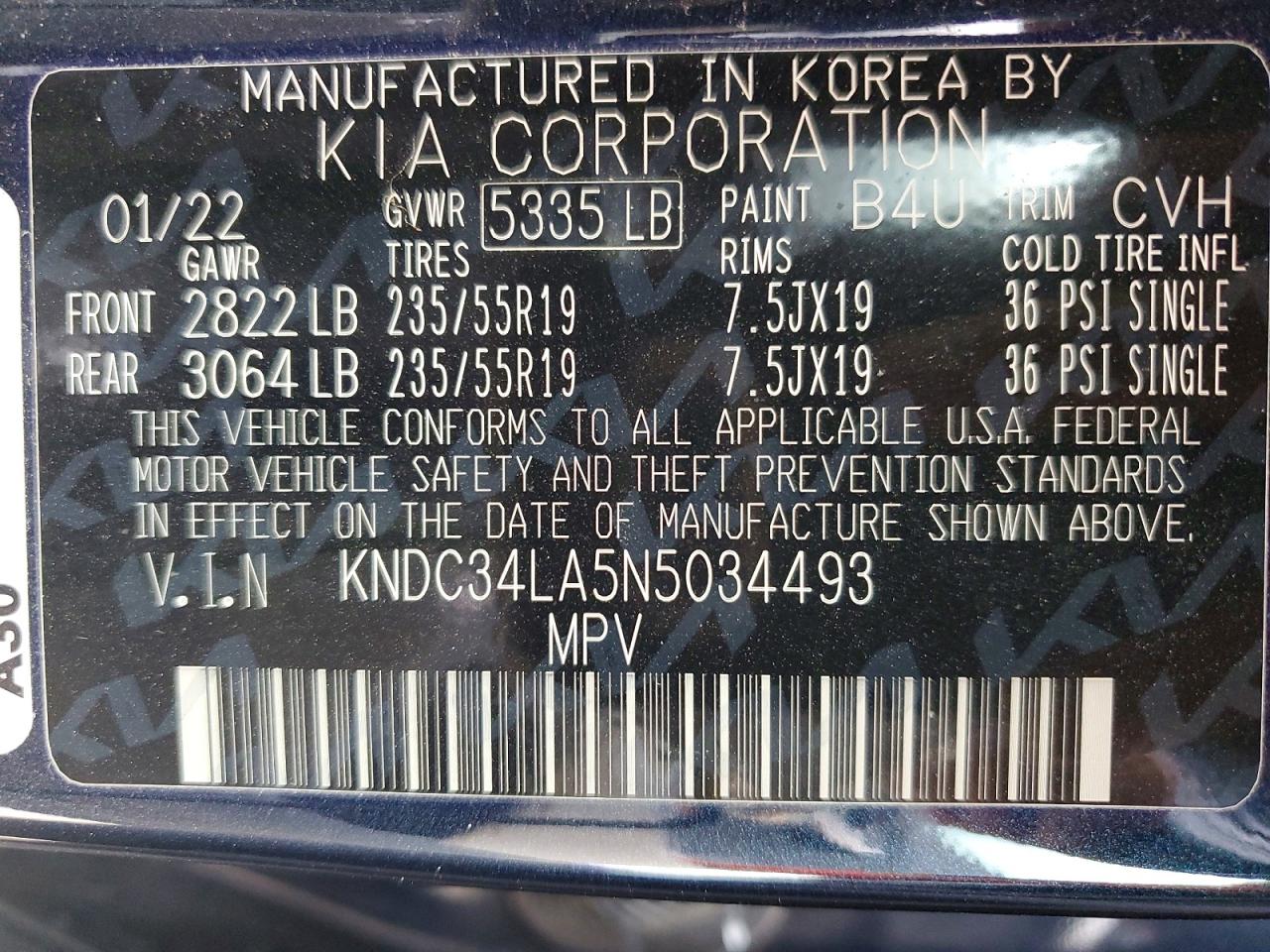 2022 KIA EV6 photo 12