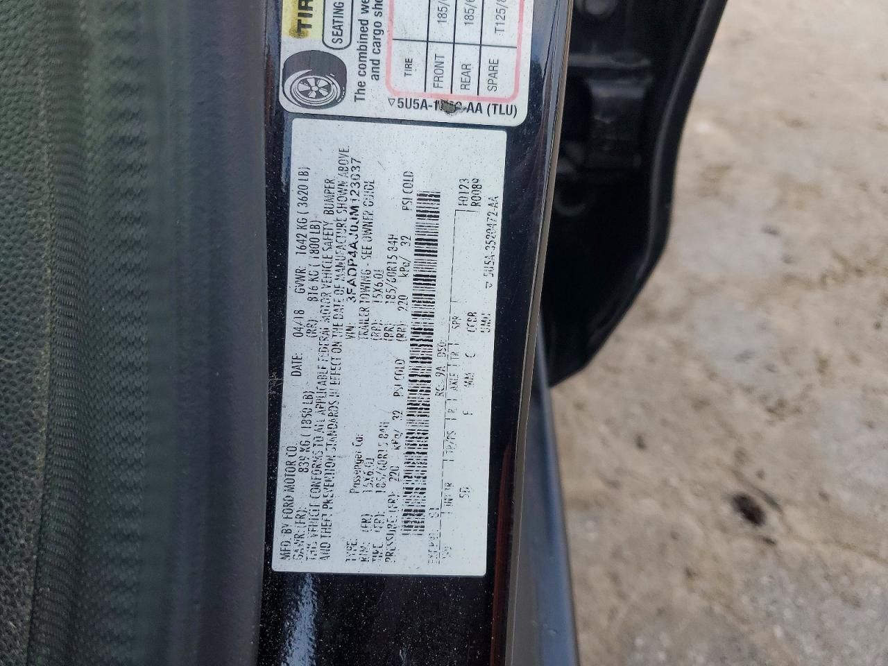 2018 FORD FIESTA S photo 12