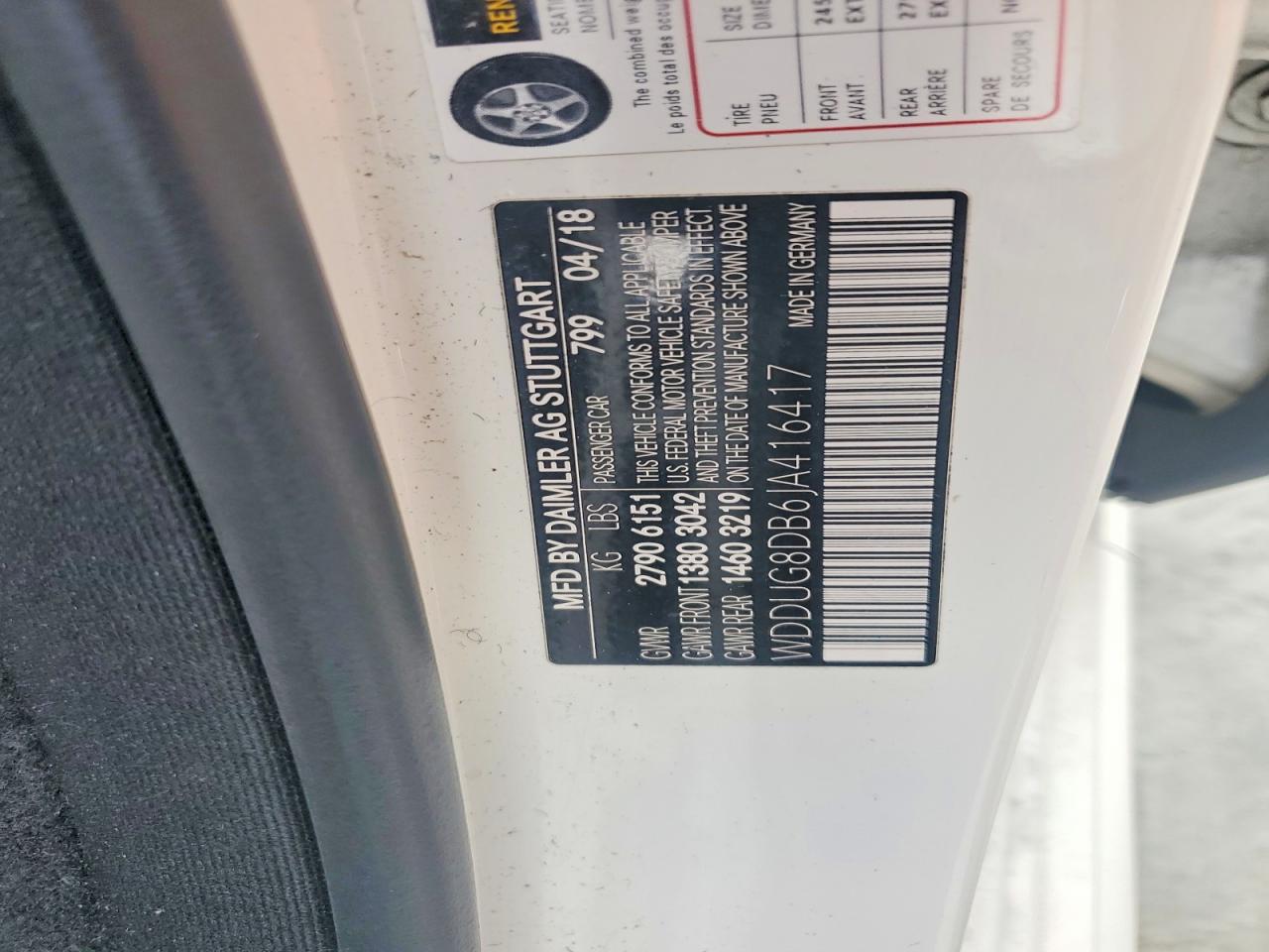2018 MERCEDES-BENZ S 560 photo 12