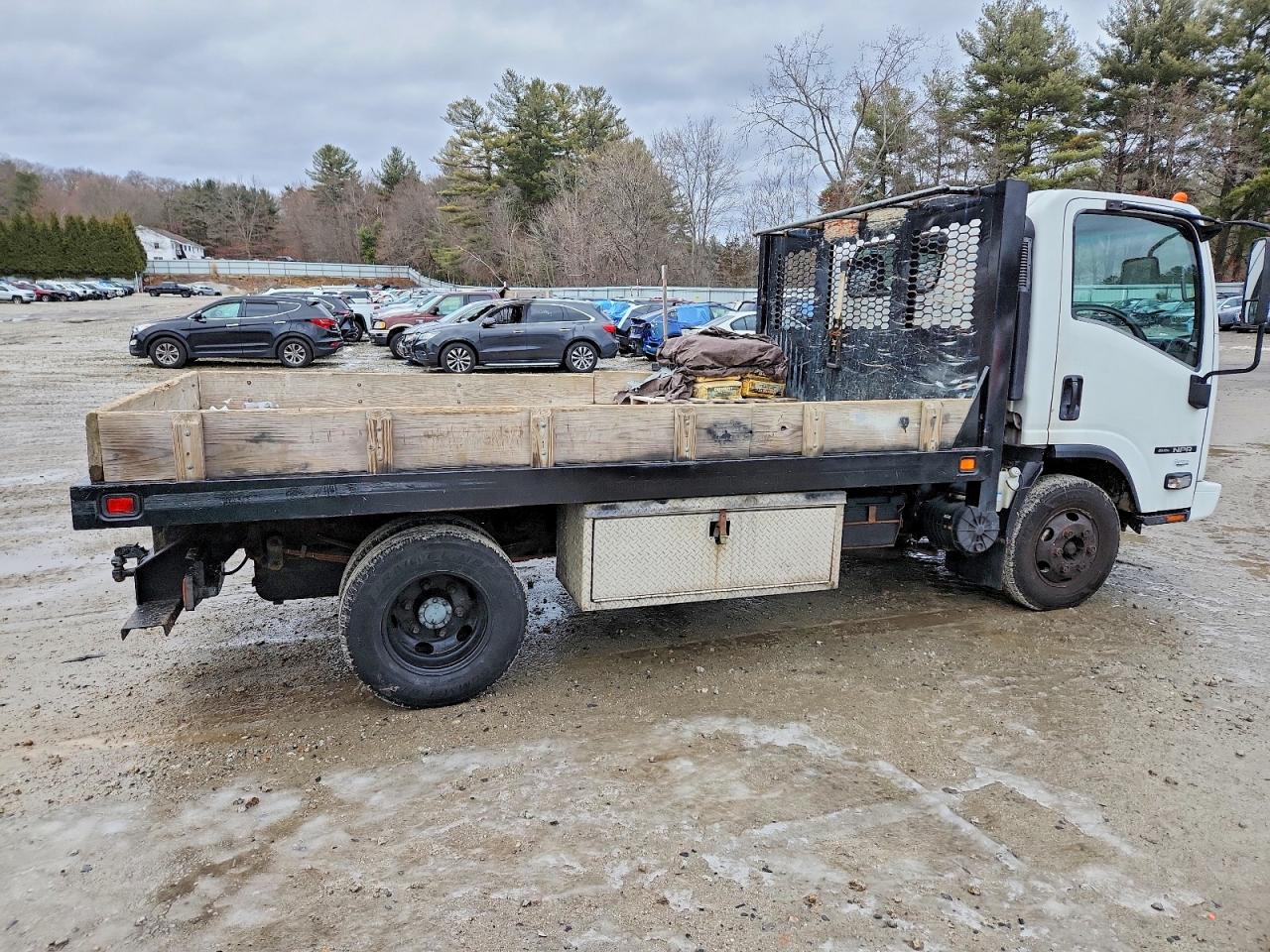 2012 ISUZU NPR DUMP FLATBED TRUCK photo 3