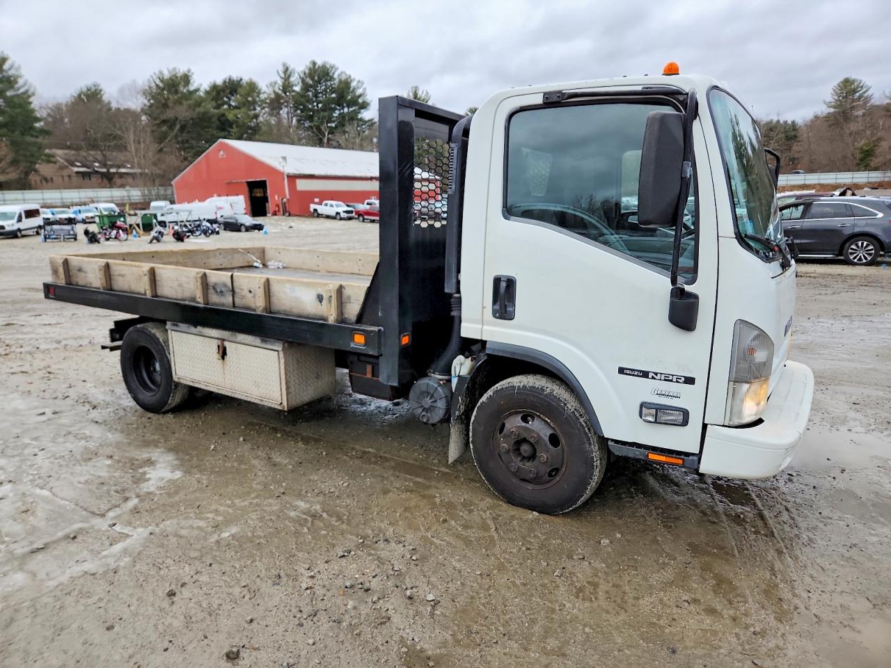 2012 ISUZU NPR DUMP FLATBED TRUCK photo 4