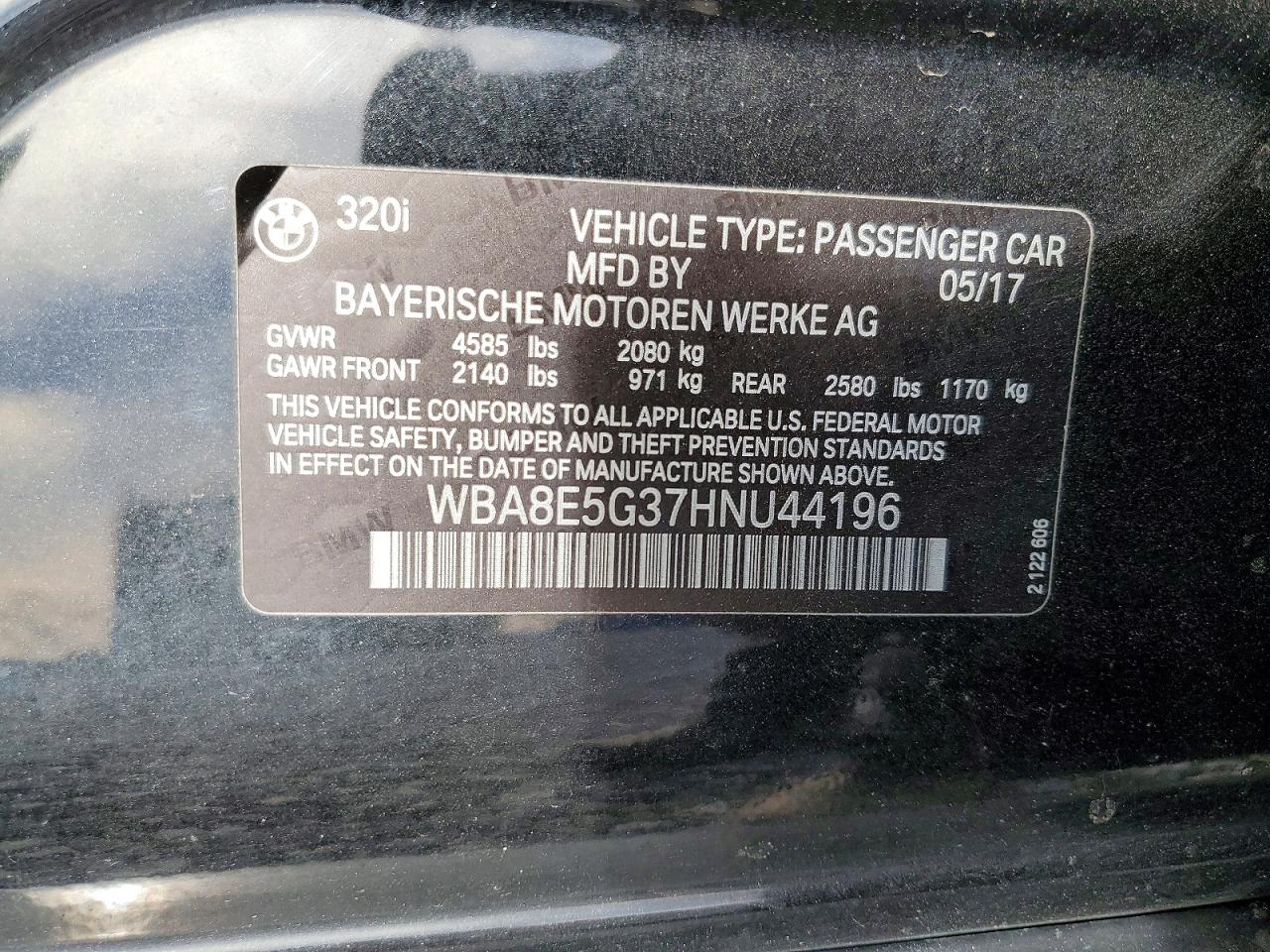 2017 BMW 320 XI photo 12