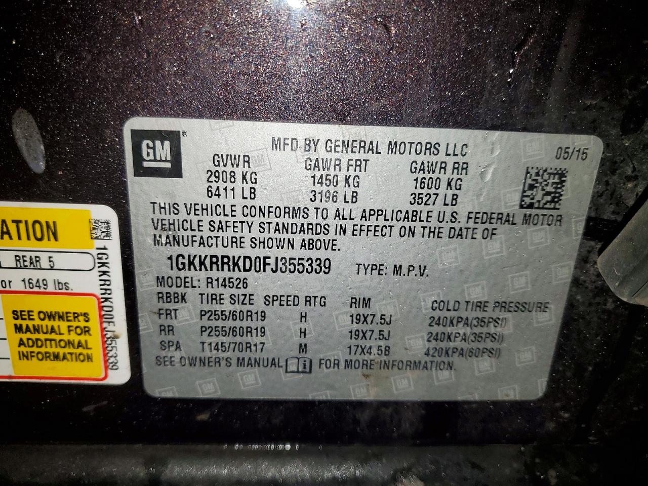 2015 GMC ACADIA SLT-1 photo 13