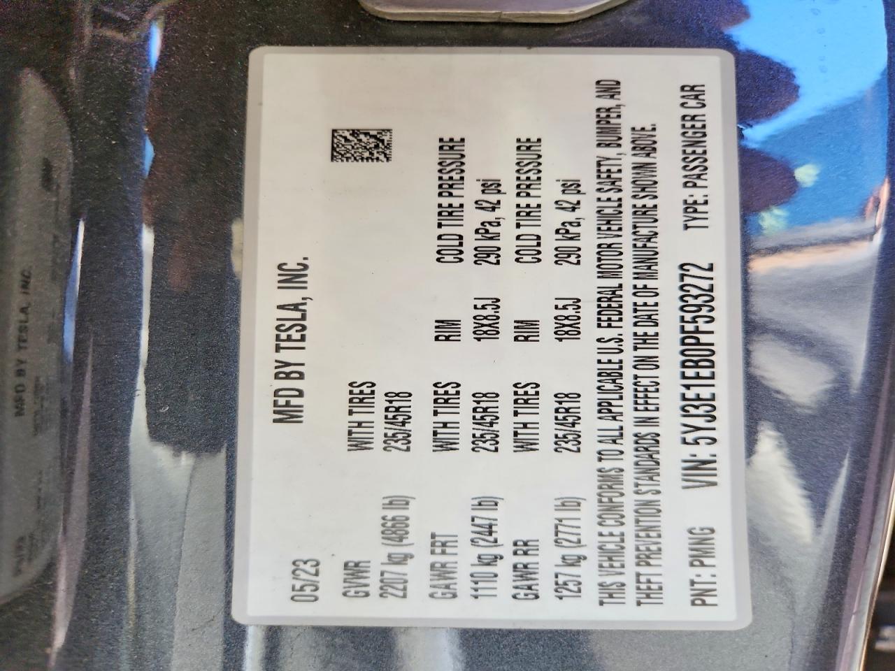 2023 TESLA MODEL 3 photo 12