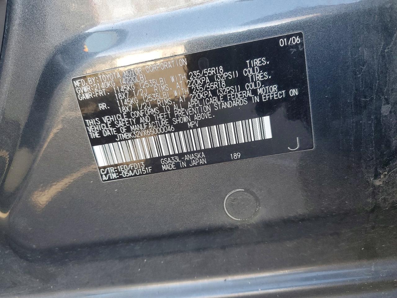 2006 TOYOTA RAV4 SPORT photo 12