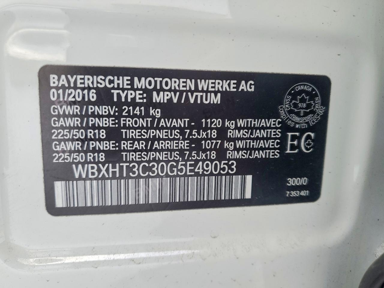2016 BMW X1 XDRIVE28I photo 12