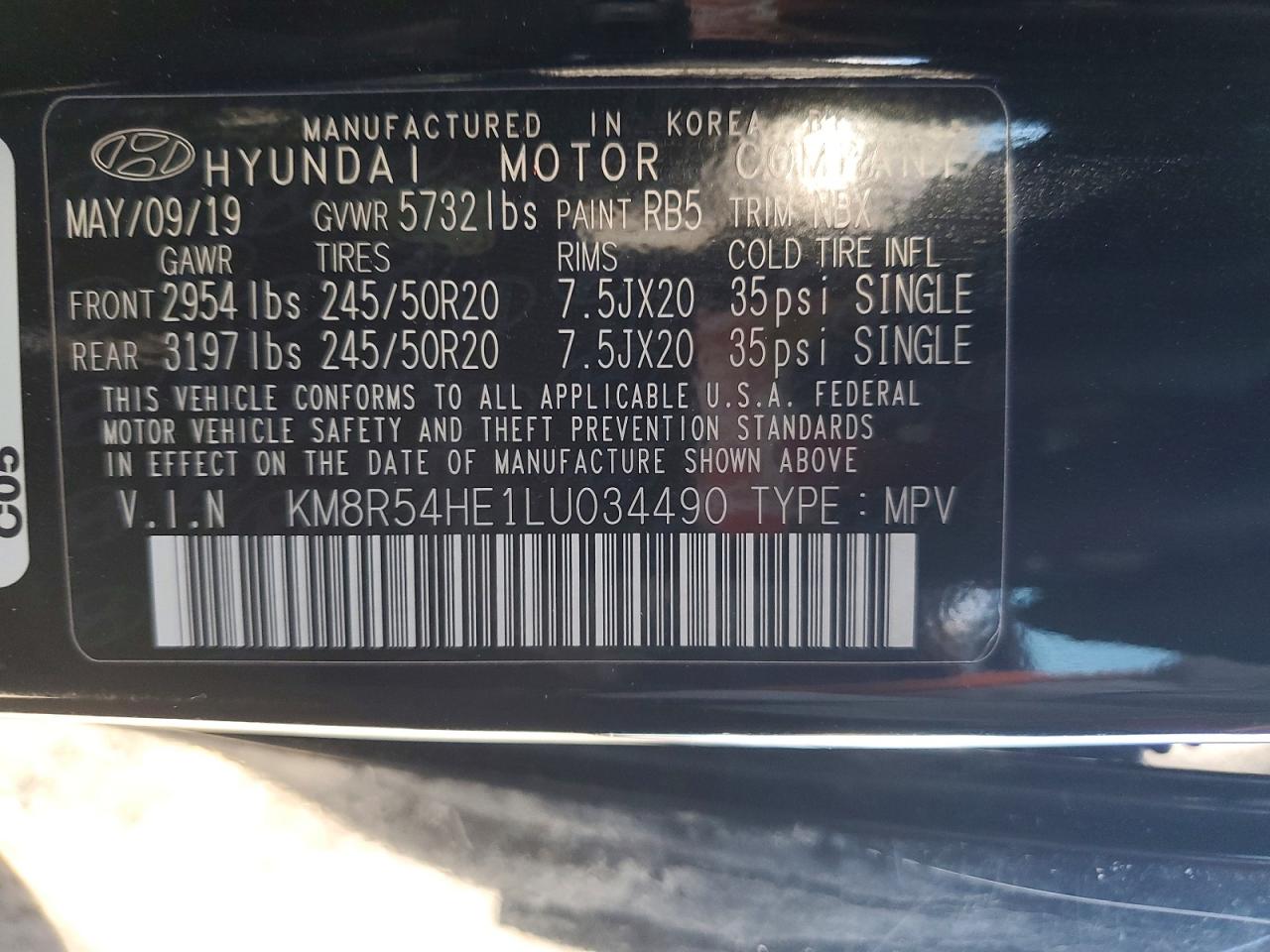 2020 HYUNDAI PALISADE LIMITED photo 14