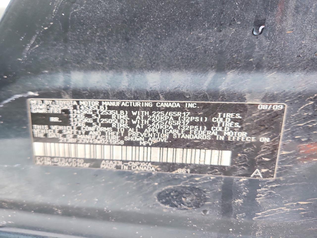 2009 TOYOTA RAV4 photo 14