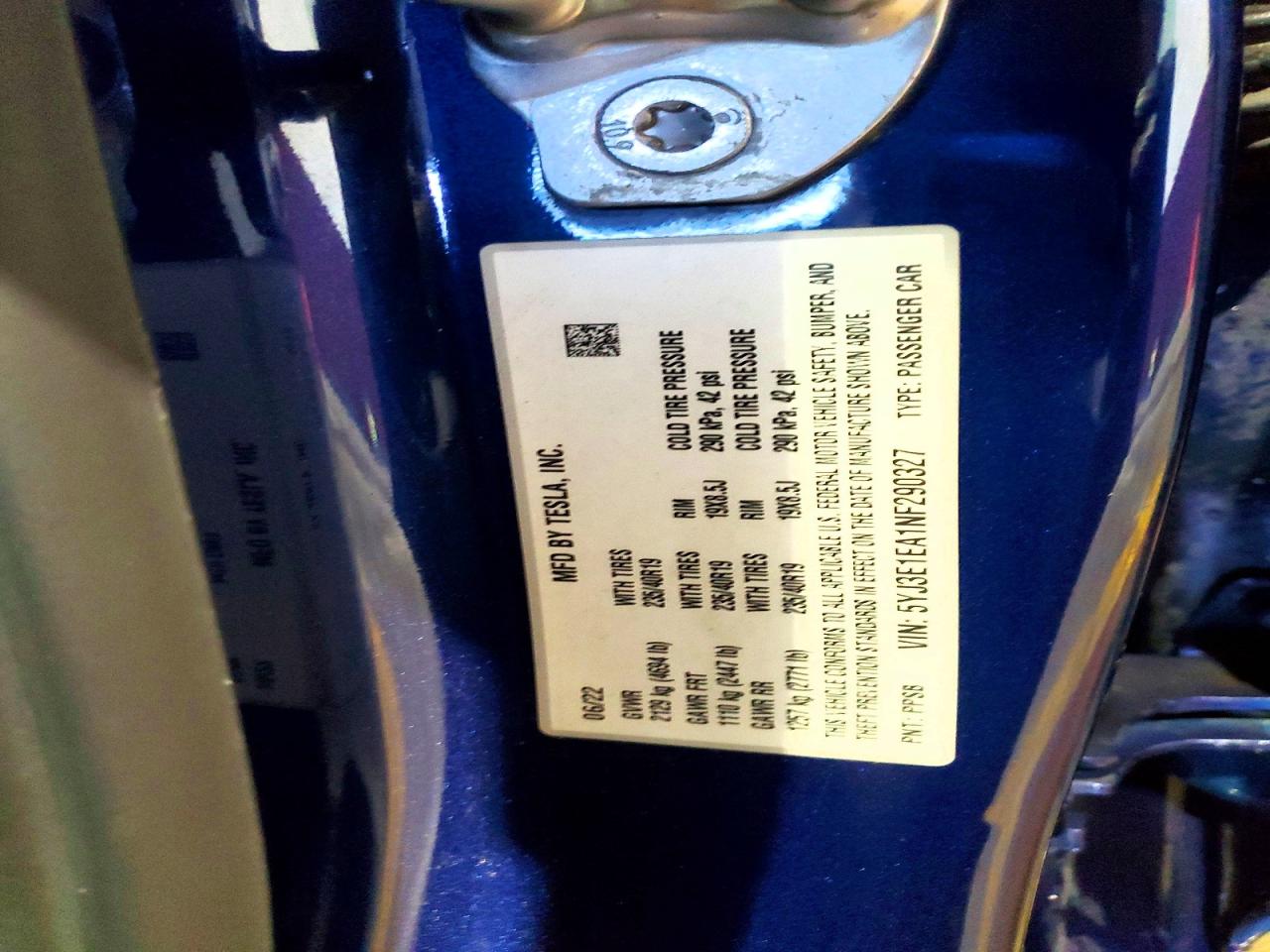 2022 TESLA MODEL 3 photo 12