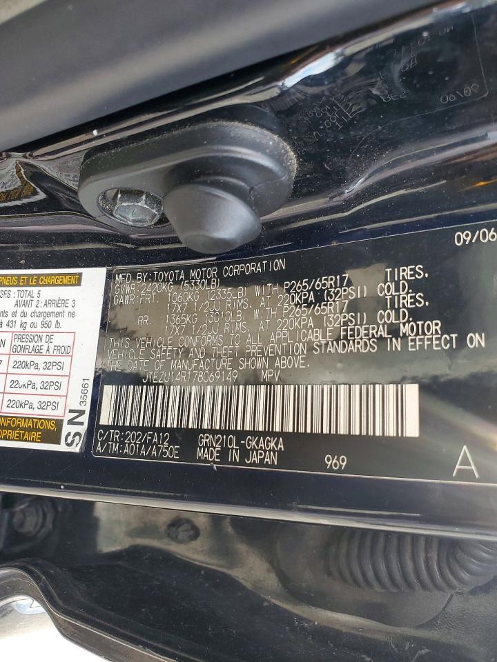 2007 TOYOTA 4RUNNER SR5 photo 13