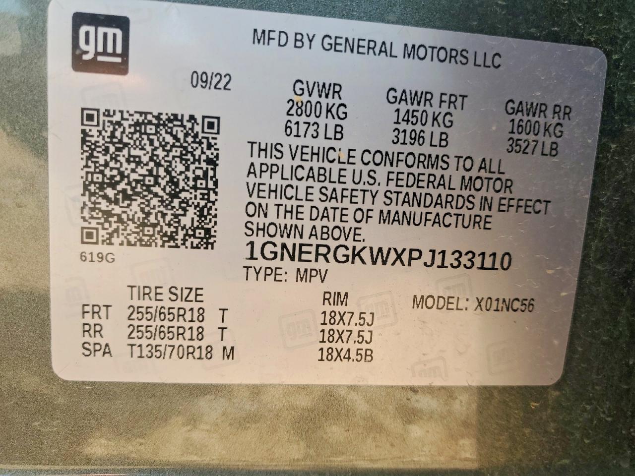 2023 CHEVROLET TRAVERSE LT photo 14
