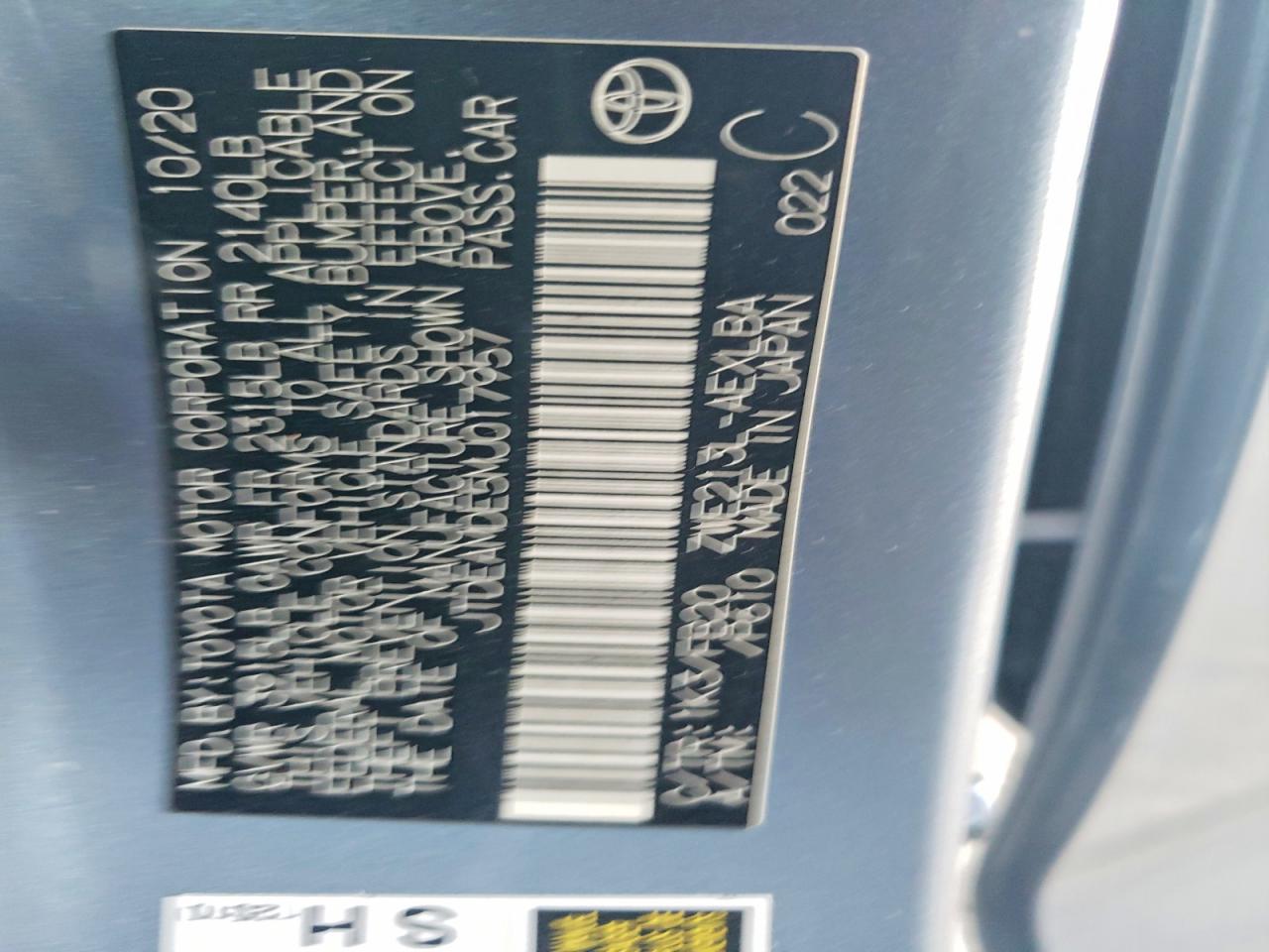 2021 TOYOTA COROLLA LE photo 23