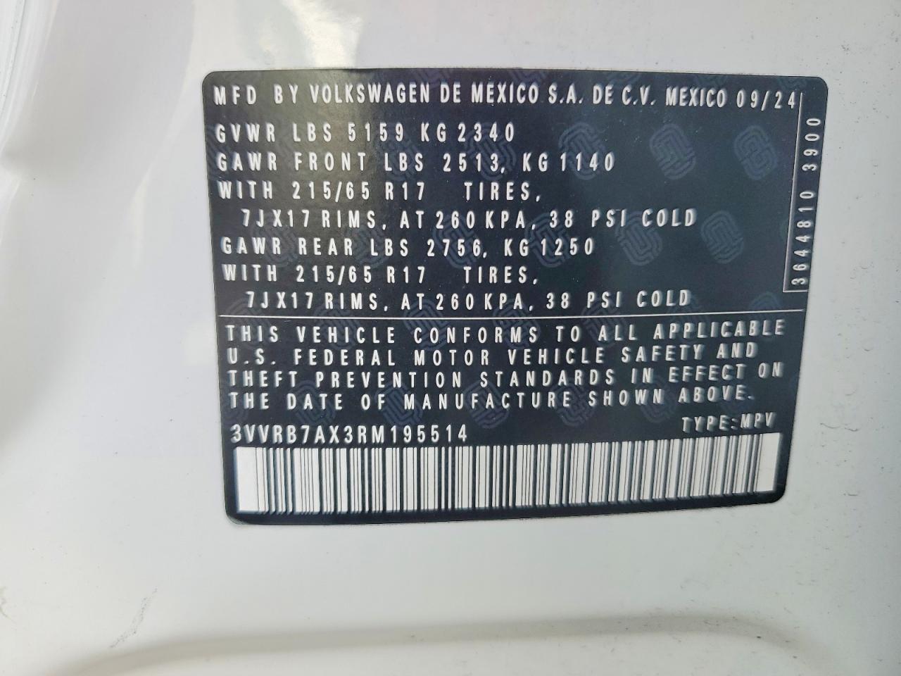 2024 VOLKSWAGEN TIGUAN photo 25