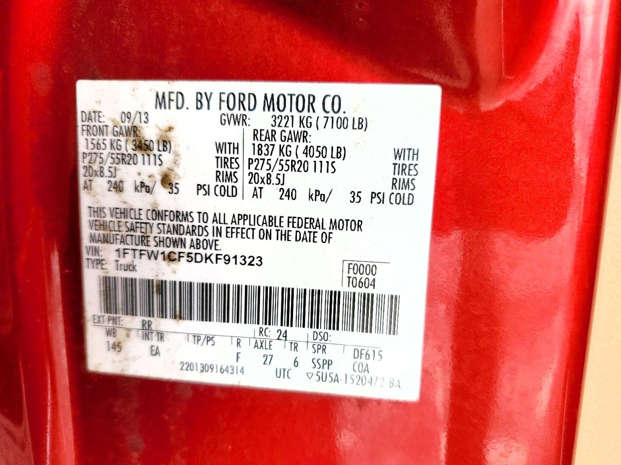 2013 FORD F150 SUPERCREW photo 23