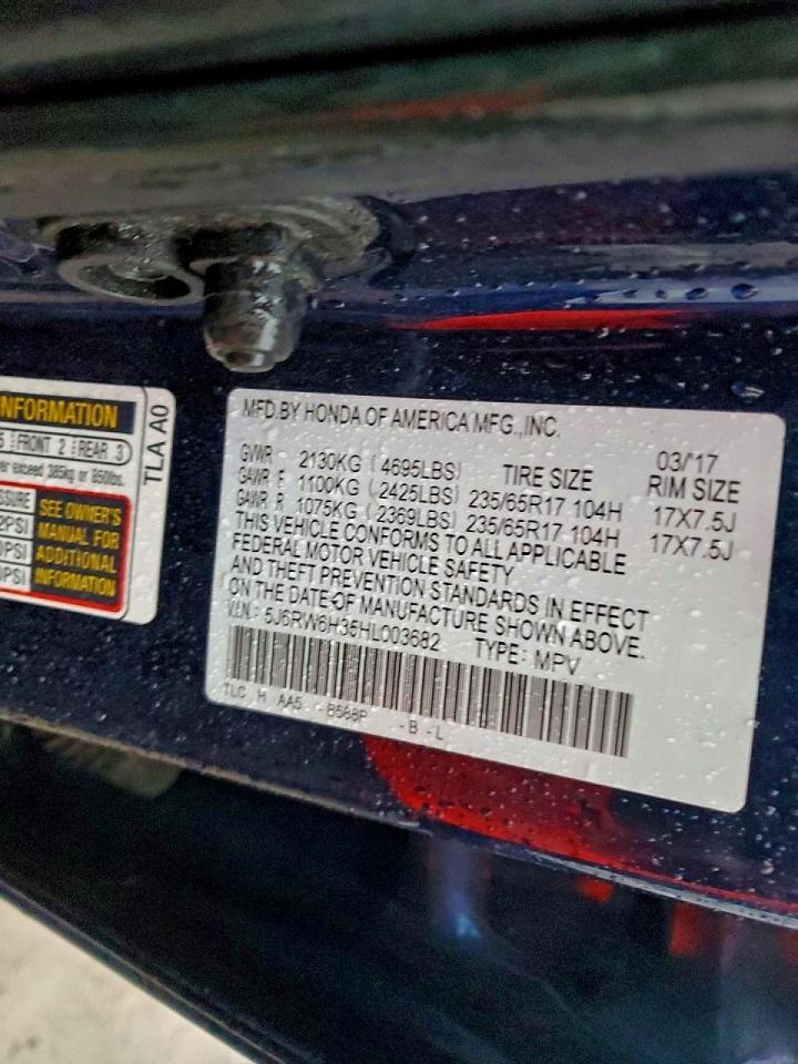 2017 HONDA CR-V LX photo 14