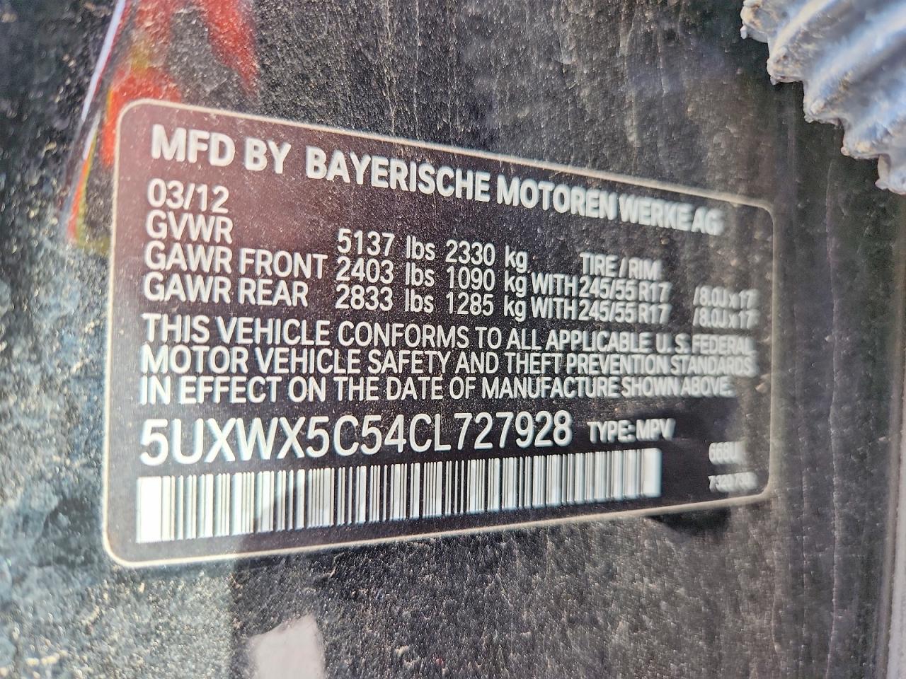 2012 BMW X3 XDRIVE28I photo 14