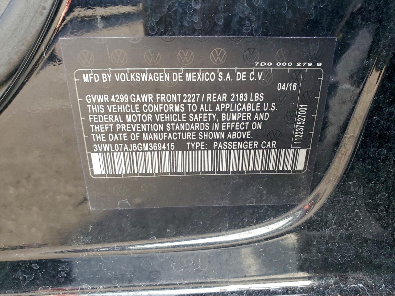 2016 VOLKSWAGEN JETTA SEL photo 12
